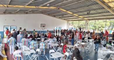 Encontro reúne os quatro ternos de Congada de Atibaia em ensaio, terço e bingo beneficente