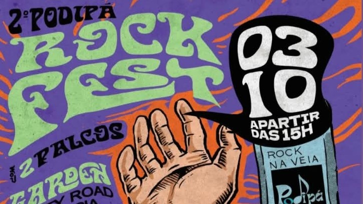 2º Podipá Rock Fest reúne 12 bandas independentes em Atibaia neste sábado