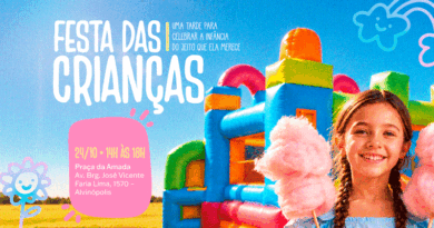 Praça da Amada recebe festa do Dia das Crianças no dia 24 de outubro