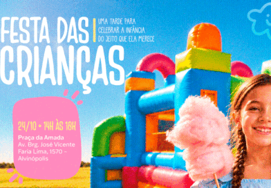 Praça da Amada recebe festa do Dia das Crianças no dia 24 de outubro