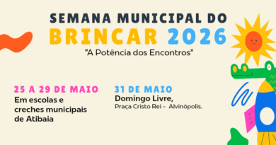 Semana Municipal do Brincar mobiliza escolas e famílias em Atibaia