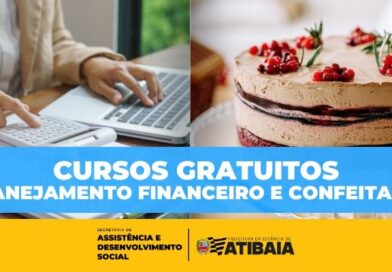 Atibaia abre inscrições para cursos gratuitos de confeitaria e planejamento financeiro