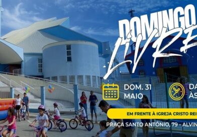 Domingo Livre será na praça em frente à Igreja Cristo Rei neste final de semana